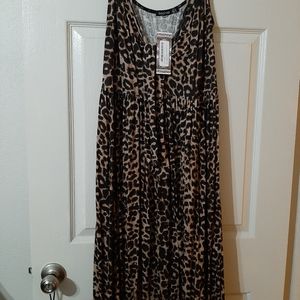 Leopard maxi dress